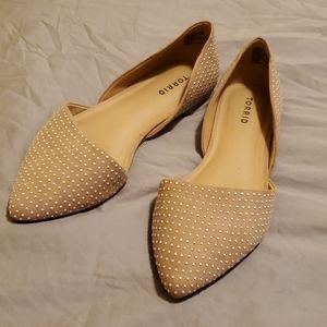 Torrid embellished pointed toe flats